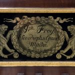 Antique Square Piano, Frey square piano, piano carre